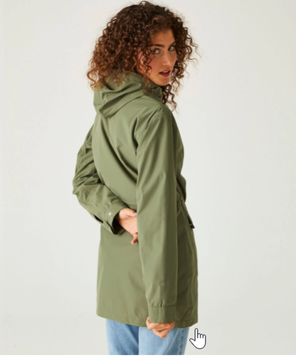 Regatta Birgitta Womens Waterproof Shell Jacket Four Leaf Clover