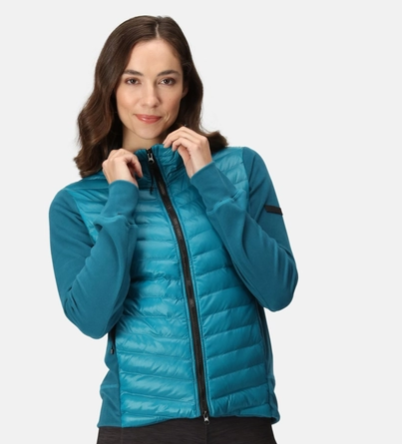 Regatta Kelton Womens Baffled/Quilted Jacket Gulf Stream/Black