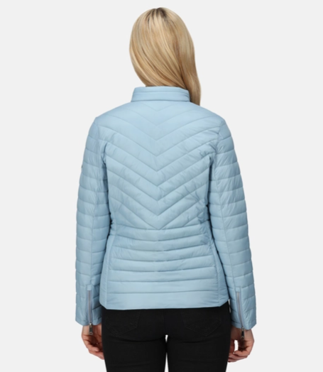 Regatta Kamilla Womens Baffled/Quilted Jacket Ice Grey