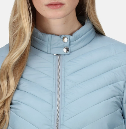 Regatta Kamilla Womens Baffled/Quilted Jacket Ice Grey