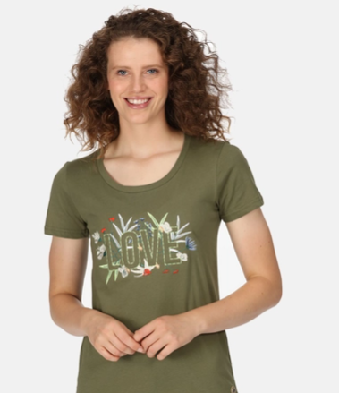 Regatta Filandra VII Womens T-Shirt Four Leaf Clover