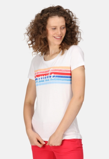 Regatta Filandra VII Womens T-Shirt White Smile