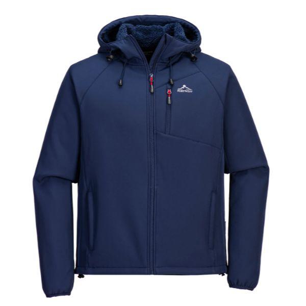 Portwest Rockfleet Sherpa Softshell Mens Jacket Navy